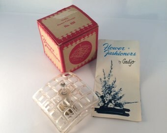 Flower Fashioner Vintage Flower Frog Gadjo No.620 w/ Instructions NIOB Old Stock Flower Arranging Vintage