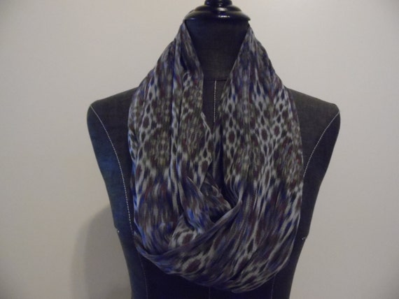 INFINITY Tribal IKAT Sheer Mesh Scarf. Scarves. Infinity