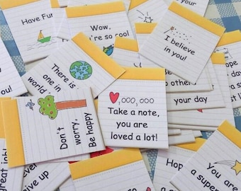Lunch Box Notes , 36 Lunch Cards, Instant Download, Girl Lunch Box Notes, Boy Lunch Box Notes, Back To School Notes, Lunch Notes For Kids