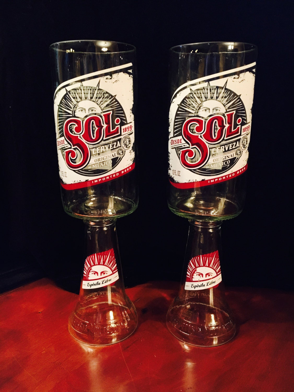 SOL Beer Bottle Glasses/Beer Glasses/Wine Glasses/Cocktail