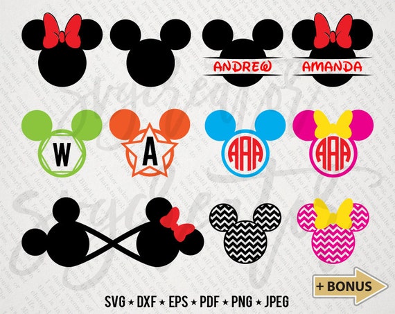 Mickey Ears SVG Svg Bundle Minnie Ears svg DISNEY by SVGCREATOR