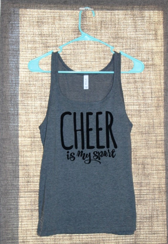 Items similar to Cheer is My Sport, Cheer Tank, Cheerleading Tank