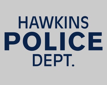 Hawkins Police Dept. - Stranger Things Men's Unisex T-Shirt - Sci-Fi Geek TV Parody Clothing