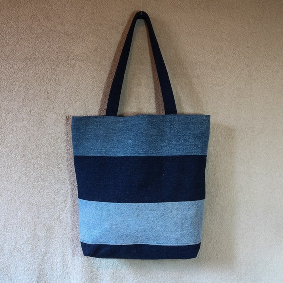 Patchwork denim bag patchwork denim tote tote bag market