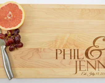 Personalized Cutting Board, Engraved Cutting Board, Custom Board, Wedding Cutting Board, Personalized Engagement Gift, Unique Gift Ideas