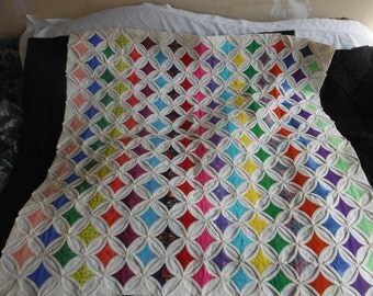 Traditional Cathedral Window Quilt