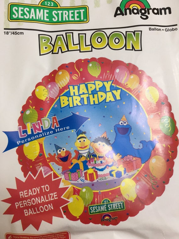 FAST SHIP Elmo Birthday Balloons, Elmo Party Balloons, Elmo Mylar Foil