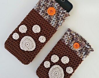 ebook: Smartphone Cozy "Paw Print" Crochet Pattern