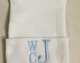 Personalized Newborn Hat // Newborn Hospital Hat // Monogrammed Newborn Hat // Monogrammed Hospital Hat //Newborn Hat with Baby's Name
