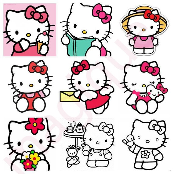  hello  kitty  stickers  kawaii printable stickers  by 