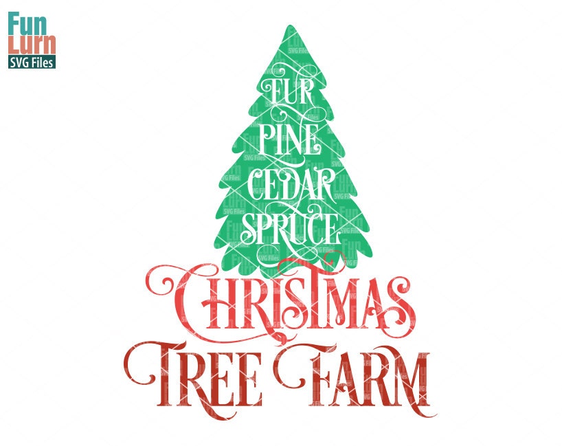 Download Christmas Tree Farm SVG Christmas SVG word art word tree