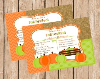 Pumpkin Patch Birthday Invitation