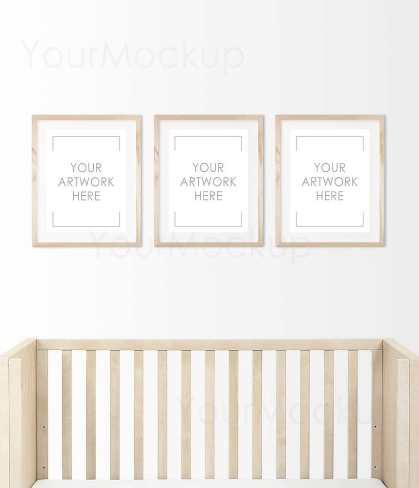 Download Nursery print Styled Frame Mockup Kids room print Baby