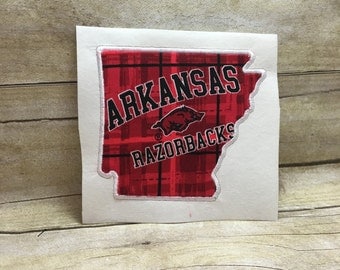 Arkansas Applique Design, Applique Arkansas Embroidery Design