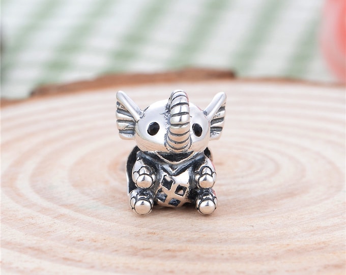 Lucky Elephant Charm - 925 Sterling Silver - Animal Charms - Gift Packaging Available - Birthday Gift - Wedding Gift