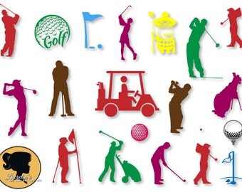 Golf Silhouette, Golf svg, Sport SVG, DXF, EPS, jpg, png, cutting files, for use with Silhouette Studio and Cricut