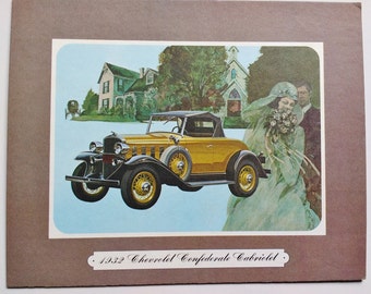 Artwork 1932 Chevrolet Confederate Cabriolet