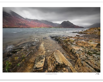 Crummock Water Lake District Landscape Photo | Wall Art | Seascape Mountain Wall Decoration | Realistic Photographic Print
