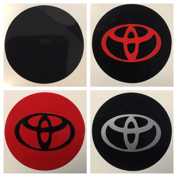 8pc Toyota Center Cap Vinyl Sticker Decal Overlay W/