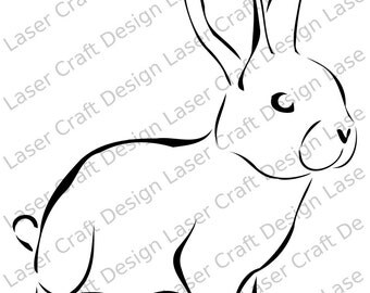 Rabbit stencil | Etsy