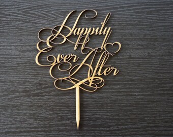 Wedding Cake Topper Decoration - Happily Ever After