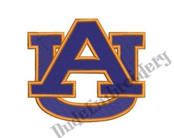 Auburn Tigers Embroidery Designs 9 Sizes Football Logo Embroidery Design Instant Download 8 Formats machine embroidery pattern