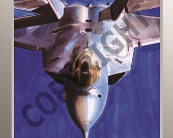 F22 A3 high quality Aviation Art print