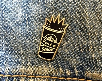 Punk N' Spice // Hard Enamel Coffee Lapel Pin