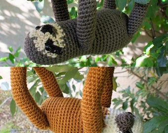 PDF Three-Toed and Two-Toed Sloths - two amigurumi CROCHET PATTERNS
