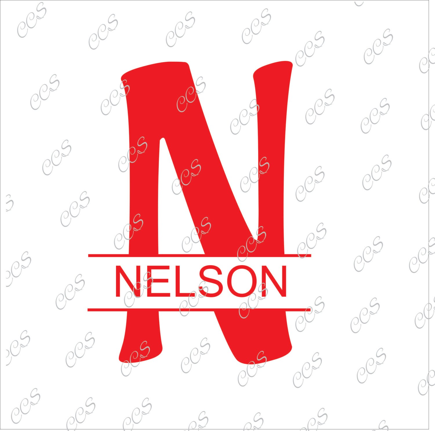 Download Digital Cut File, Split monogram Letters - Letter N, Vinyl ...