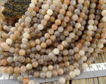 Moonstone, 6mm Moonstone Beads, Moonstone Gemstone Beads, White Moonstone, Peach Moonstone, Gray Moonstone, Natural Moonstone Beads