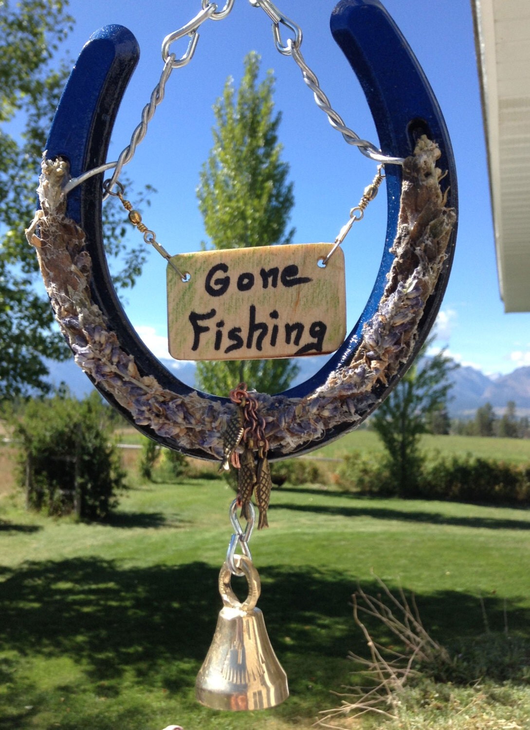 Good Luck Horseshoe Gone Fishing