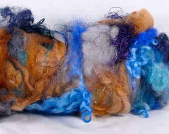 Textured Drum Carded Batt for Spinning and Felting- Global Spectrum