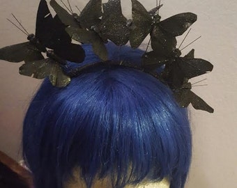 Snap chat filter, Black butterfly, Butterfly, Butterfly headband, Black headband, Snap chat costume,