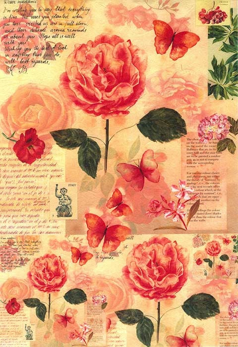 australia rice decoupage paper Italy Sheet Decoupage Rice Paper Butterflies And RCP Roses