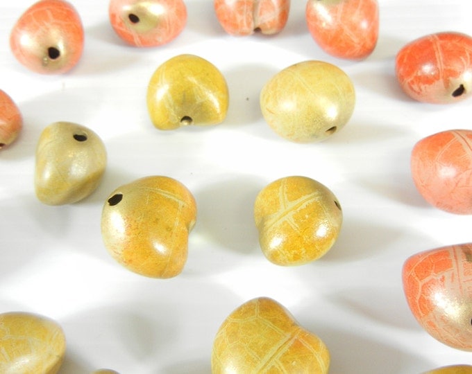 20 Acrylic Guava Fruit Beads