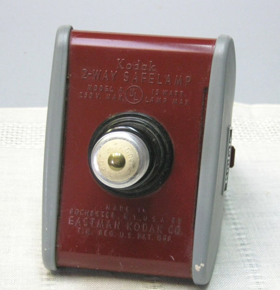 Vintage Working Kodak Darkroom Safe Lamp Kodak 13 Safelight