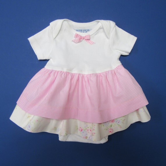 6 to 9 Month Baby Girl Onesie Dress