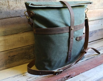 Waxed canvas bag, Waxed Canvas Tote bag, Waxed Canvas Messenger, Canvas tote Bag, Free shipping, Waxed canvas, tote bag, fabric tote bag