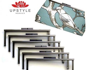 SIX Clutch Purse Frames - DIY Purse Making - As seen on The Martha Stewart Show - Malibu Black Nickel