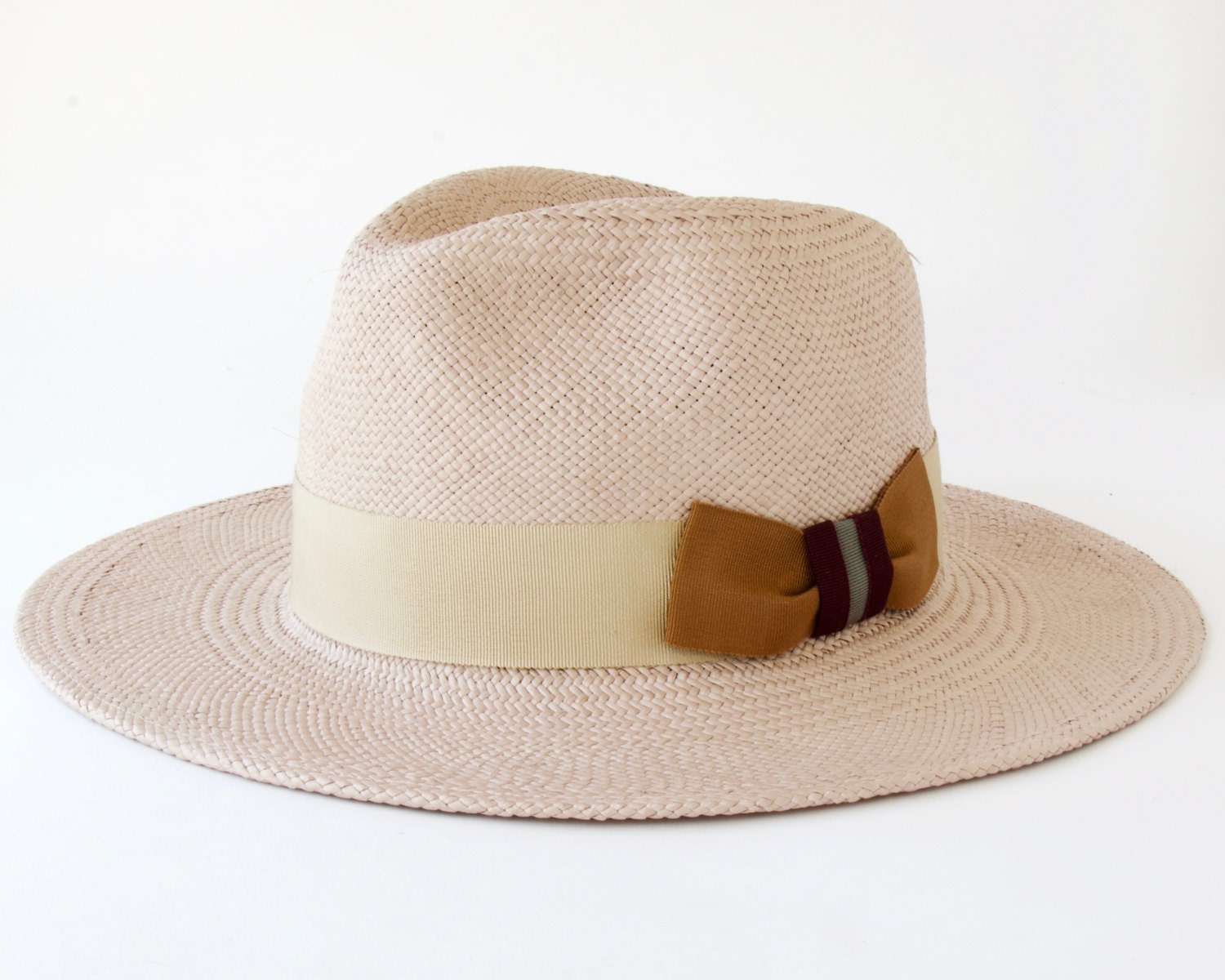 Straw Fedora Hat Women's Straw Hat Men's Straw Hat