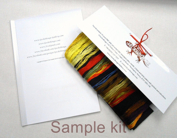 Extra Large Modern Counted Cross Stitch Kit By Omri by GeckoRouge