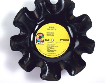 Eric Clapton Vinyl Record Bowl Vintage Retro LP Album Rare 1970 Self-titled (Eric Clapton) Yellow Label