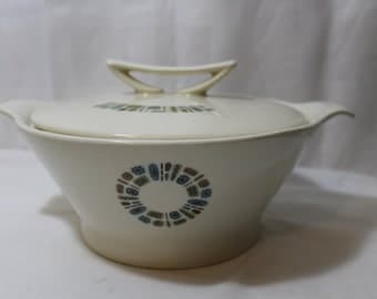 Rare Canonsburg Pottery "Temporama" Covered Serving Bowl