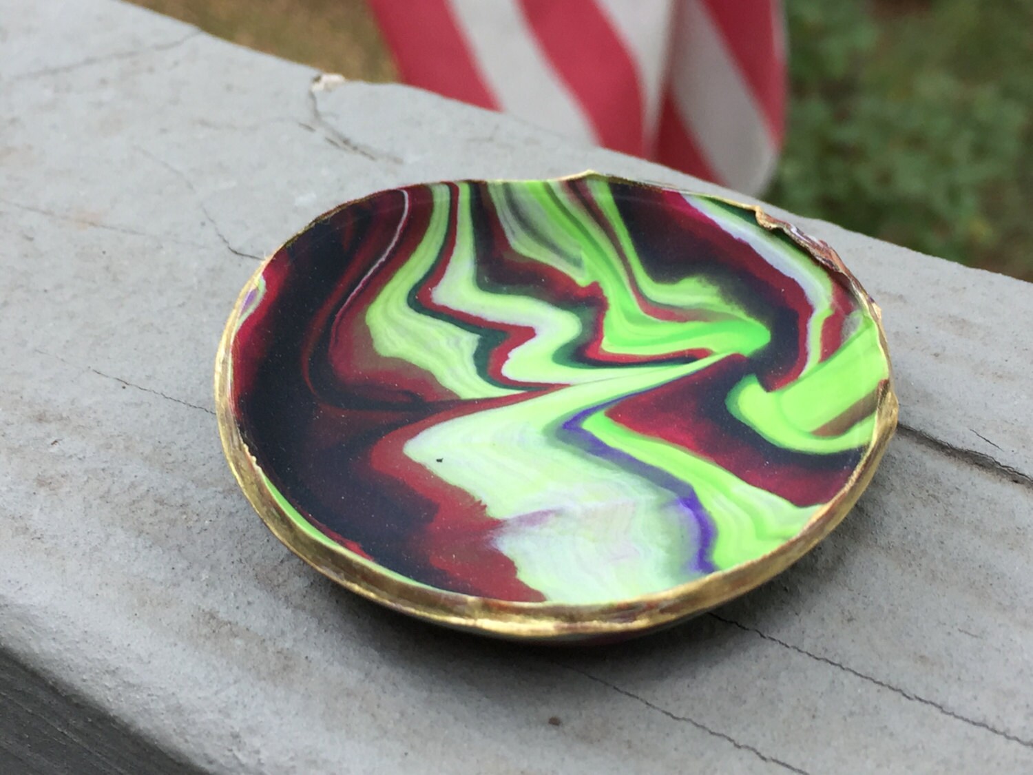 Ring dish ring bowl handmade ring dish marble by OneHippyHuskey