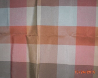 2 Pieces SCHUMACHER Fabric Buffalo Check Multicolor Plaid