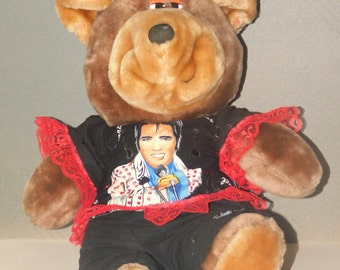 elvis stuffed teddy bear