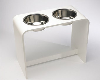 12 Inch Modern Elevated Dog Feeder