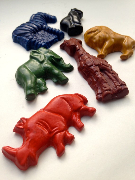 Crayons Natural SOY CRAYONS African Animals by earthgrowncrayons