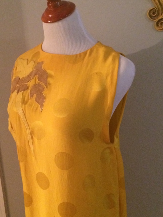 One Sleeve Upcycled Silk Shift Dress